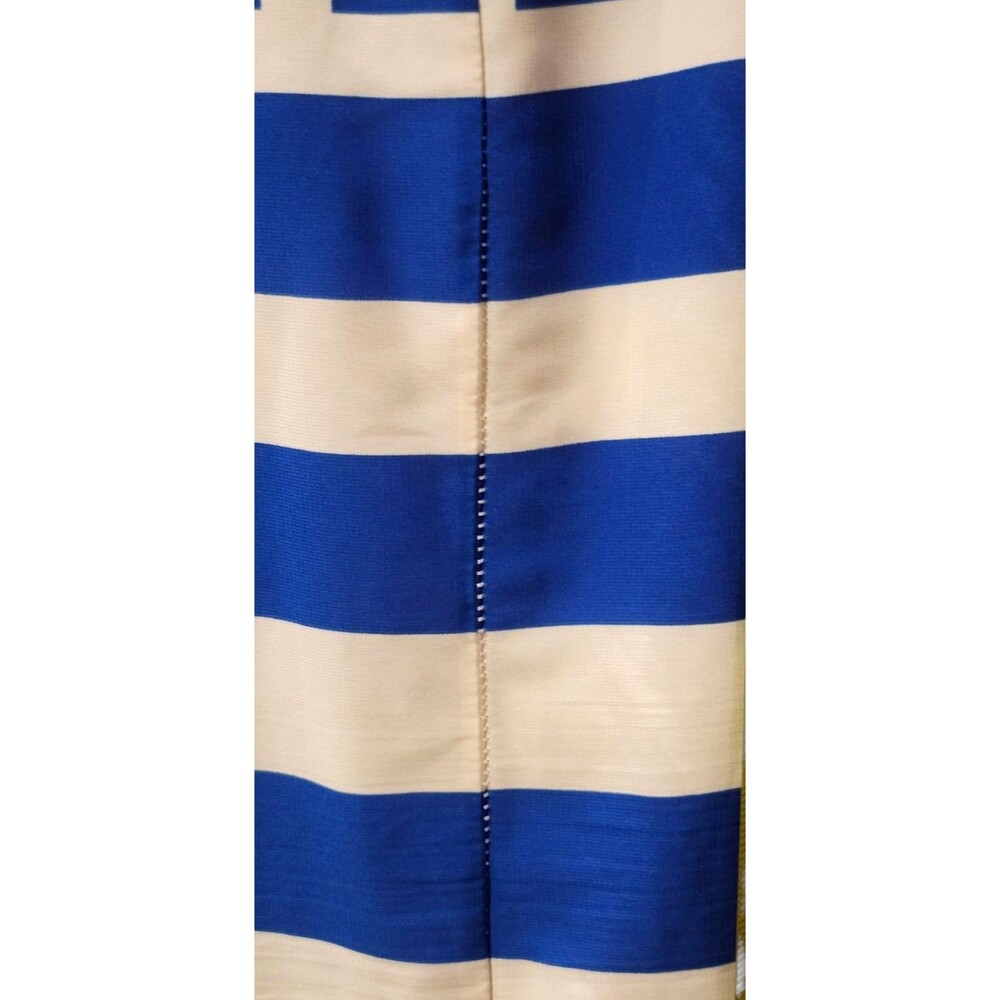 Donna Morgan Quincy Blue & White Geometric Sleeveless Maxi Dress Size 16 - Picture 6 of 10